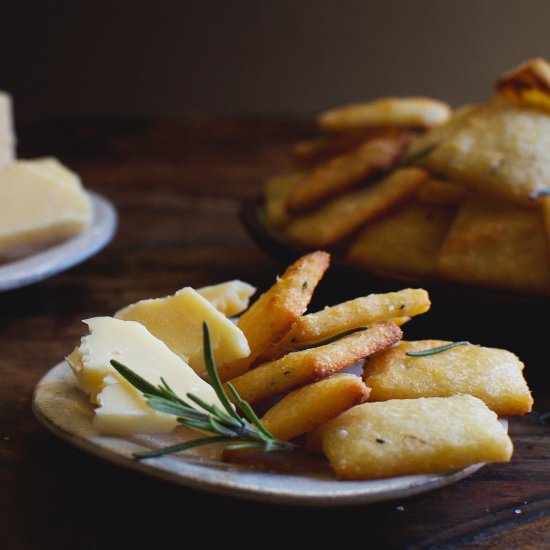 Rosemary Parmesan Crackers