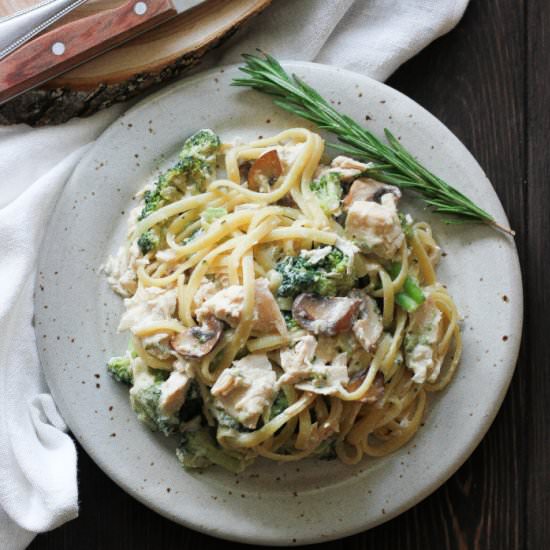 Rotisserie Chicken Broccoli Alfredo