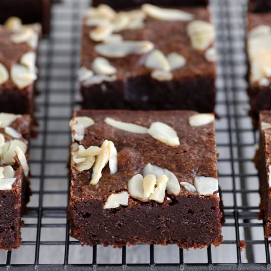 Gluten Free Chocolate and Almond Brownies