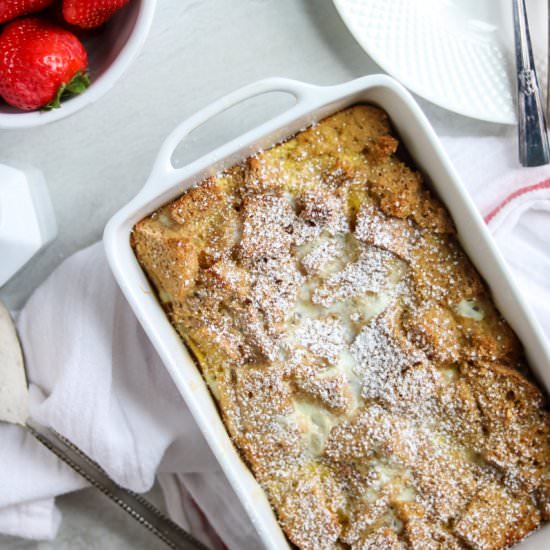 Eggnog French Toast Casserole