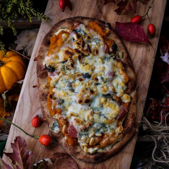 Butternut Squash Naan Pizza