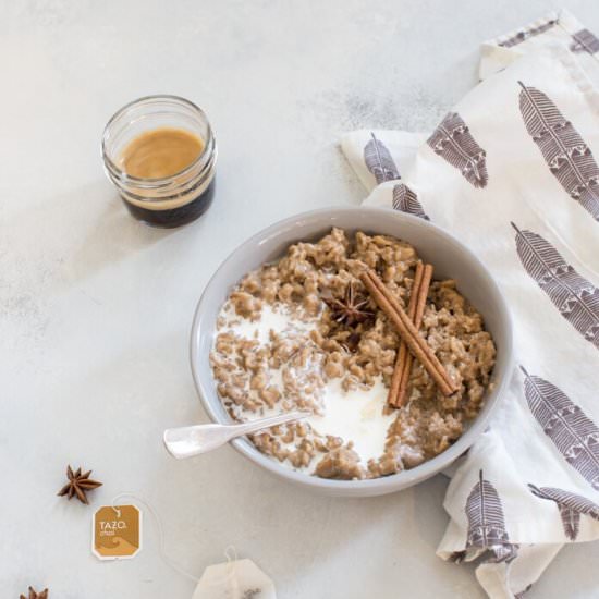 Dirty Chai Latte Oatmeal