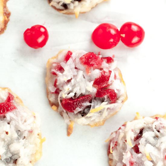 Chocolate Cherry Coconut Macaroons