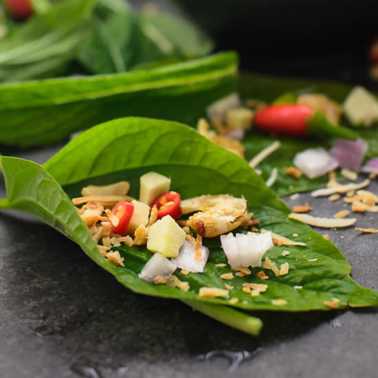 Thai Leaf Wrap Salad Bite