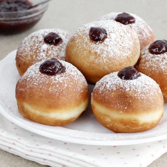 Classic Jelly Doughnuts