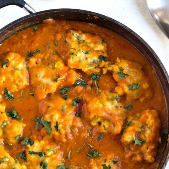 Chickpea dumplings