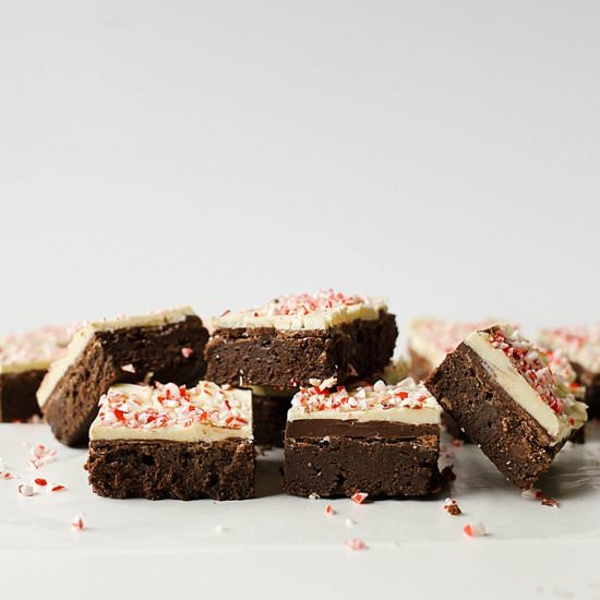 Peppermint Bark Brownies