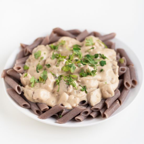 Simple Vegan Stroganoff