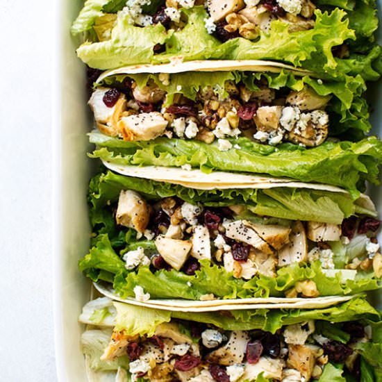 Cranberry-Walnut Chicken Wraps