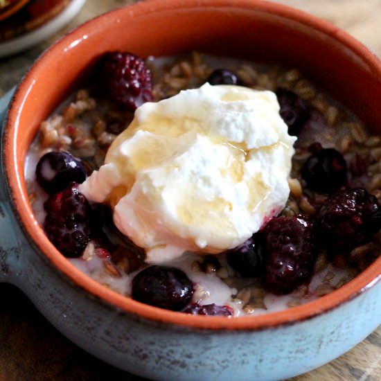 Maple Farro Breakfast Bowl