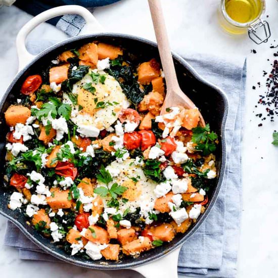 Sweet Potato and Kale Hash