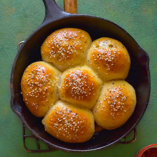 Easy Stuffed Sweet Potato Rolls