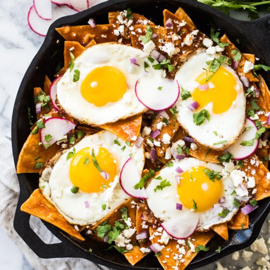 Easy Red Chilaquiles