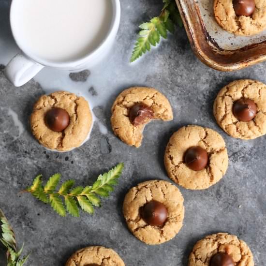 Healthier Peanut Butter Blossoms