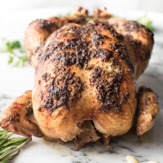 Garlic Rosemary Roasted Chicken
