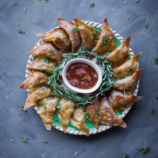 Crispy Mexican Baked Wontons