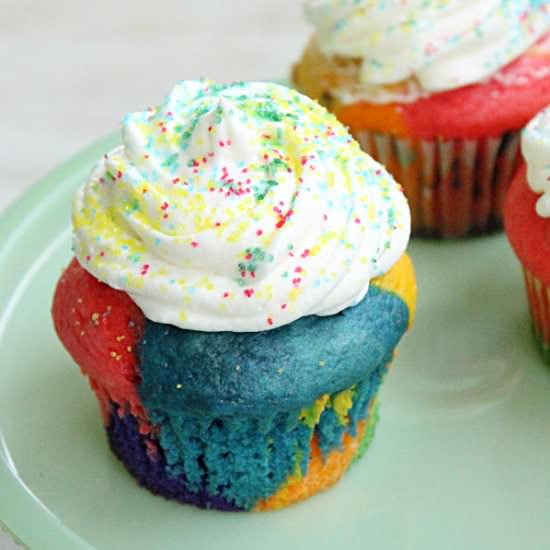 Rainbow Cupcakes