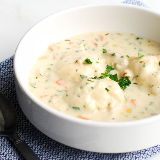Creamy Chicken & Dumpling Soup