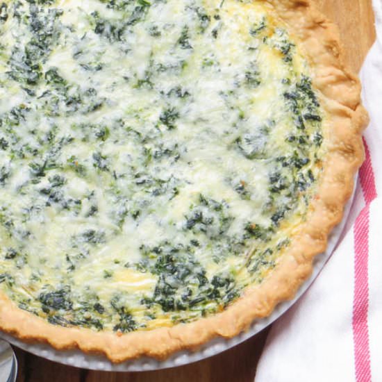 Spinach Artichoke Quiche