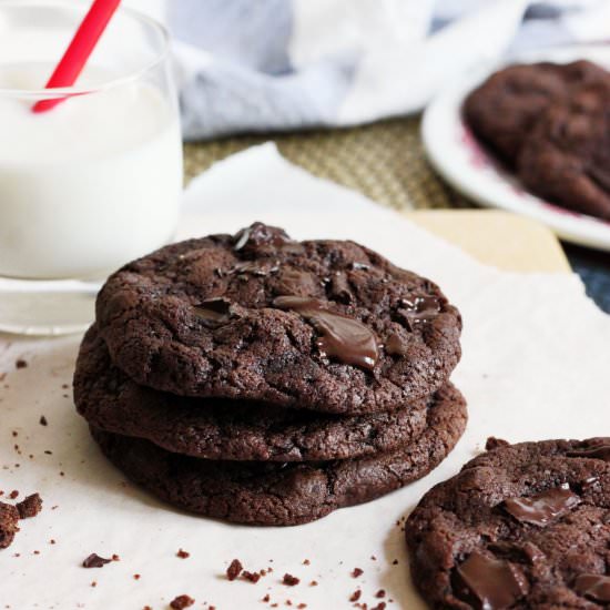 Extreme Double Chocolate Cookies