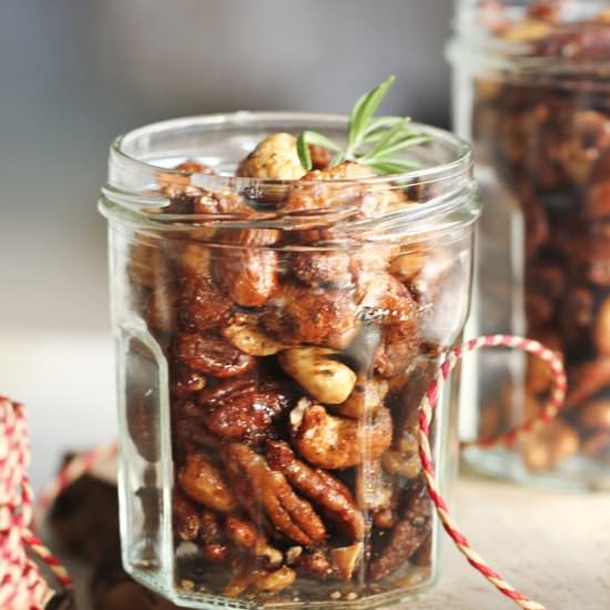 Chipotle and Rosemary Roasted Nuts