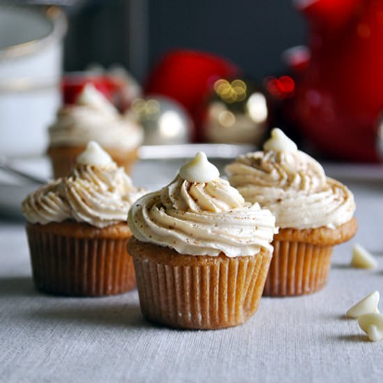 Mini Chai Latte Cupcakes