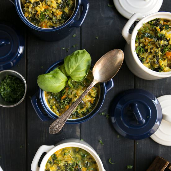 Curried Cauliflower Turmeric Soup