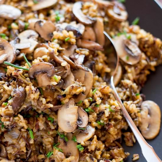 Wild Rice and Mushroom Pilaf