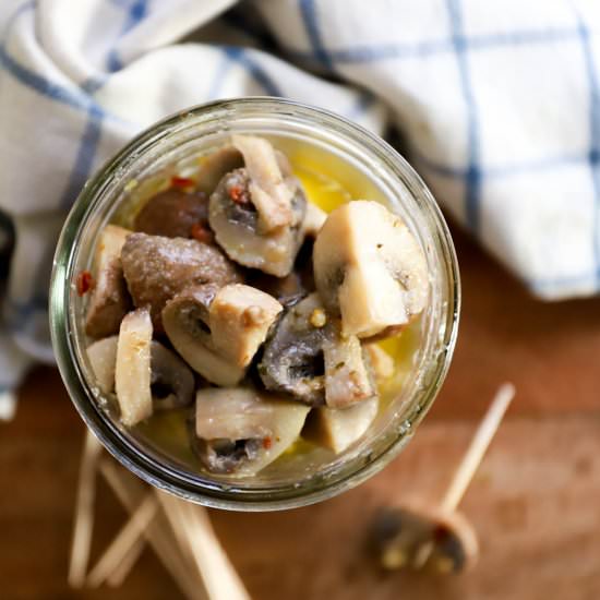 Marinated Mushrooms (Vegan!)