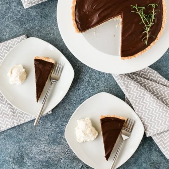 Rosemary Chocolate Tart