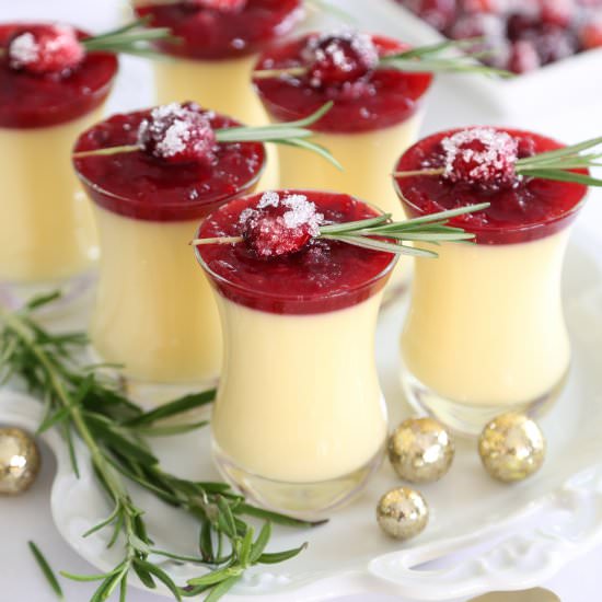 Eggnog Panna Cotta