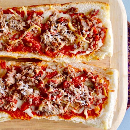 Loaded French Bread Pizzas