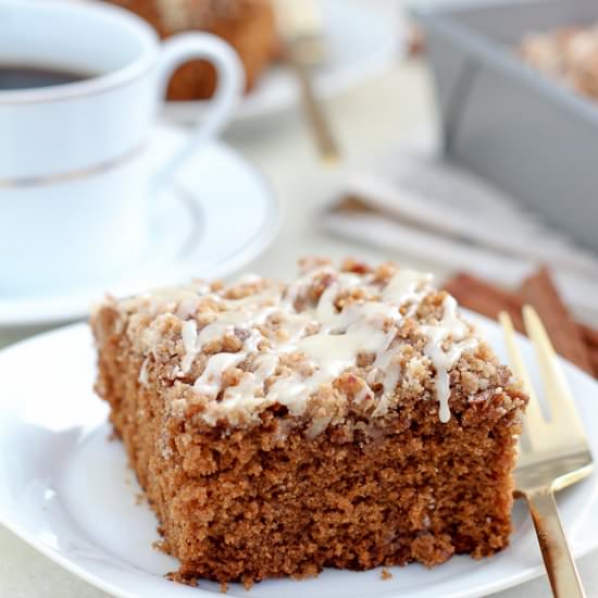 Maple Gingerbread Coffee Cake