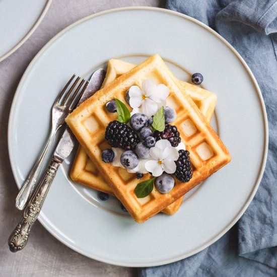 Healthier Belgium waffles