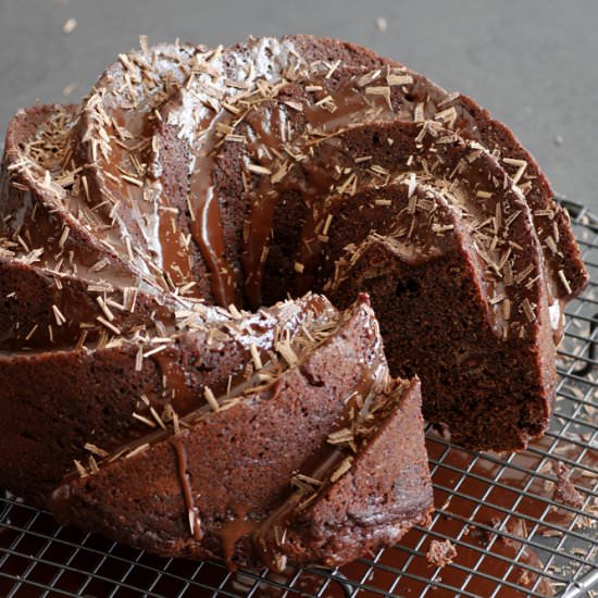 Vegan Chocolate and Banana Cake