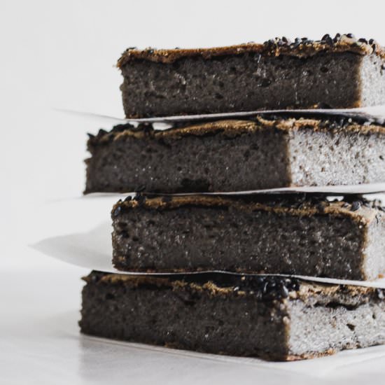 Black Sesame Butter Mochi