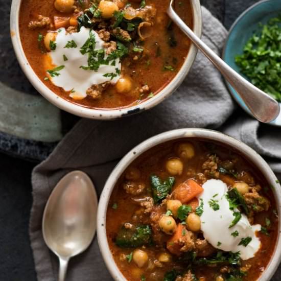 LAMB SHAWARMA CHICKPEA SOUP