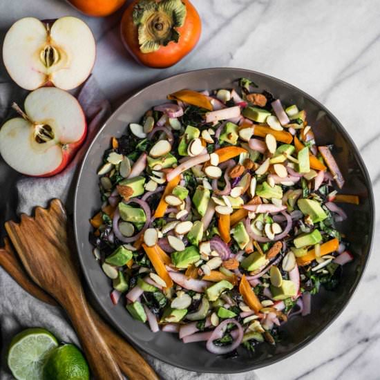 Bok Choy, Apple, & Persimmon Salad