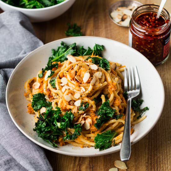Miso pumpkin pasta
