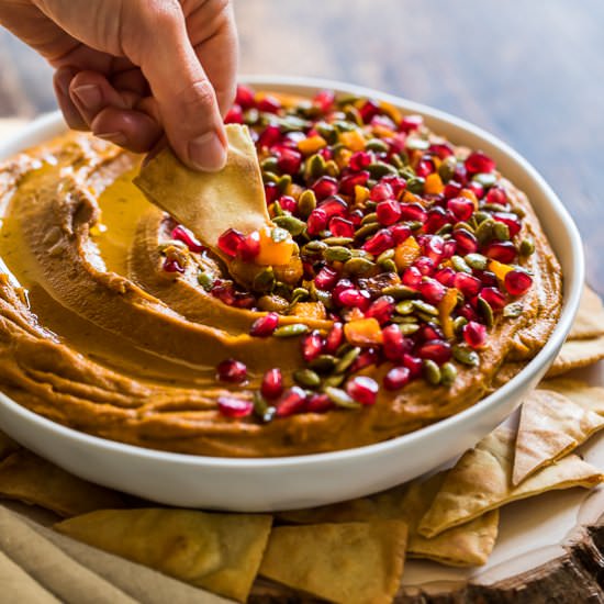 Roasted Garlic Butternut Hummus