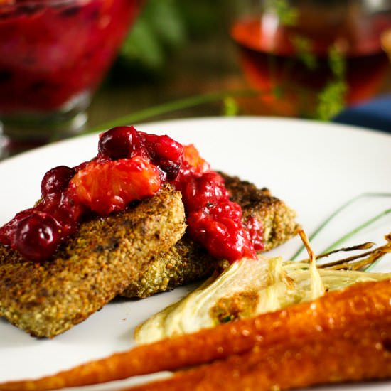 Pumpkin Seed Crusted Tofu