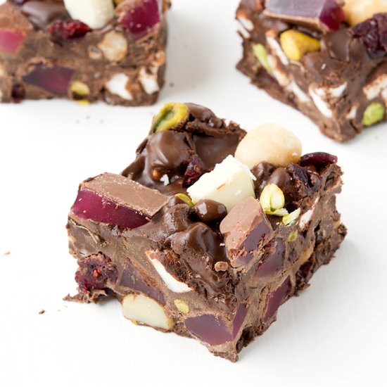 Easy Christmas Rocky Road