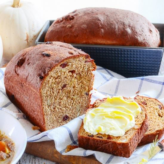 Fruit & Grain Pumpkin Bread