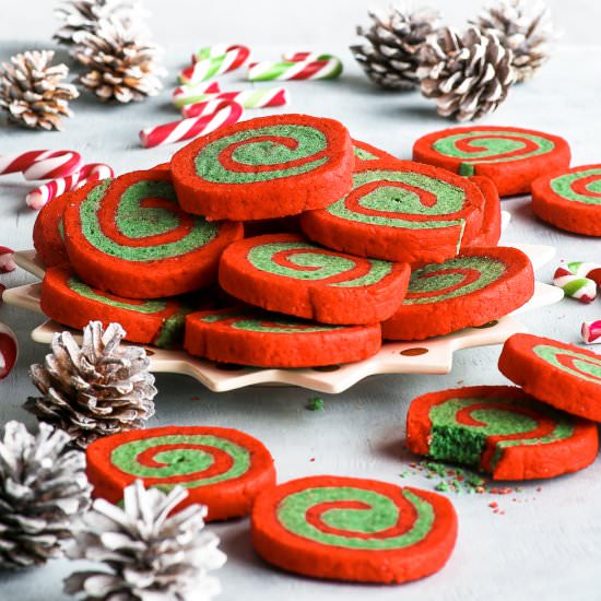 Christmas Pinwheel Cookies