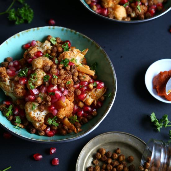 Thai Curry Roasted Cauliflower Salad