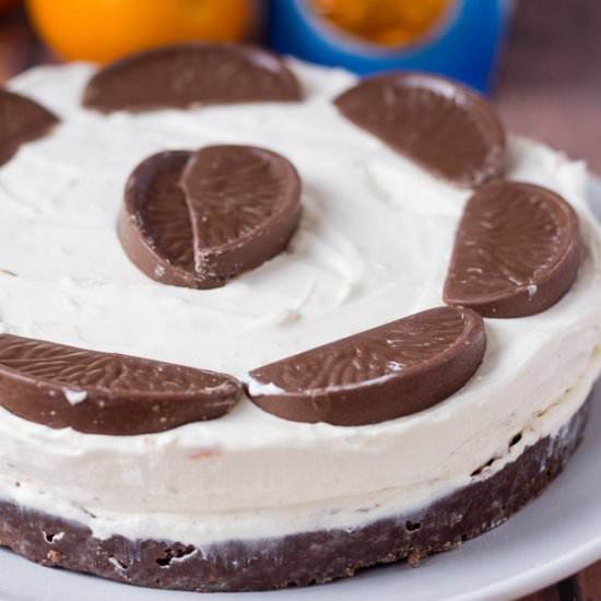 No Bake Chocolate Orange Cheesecake