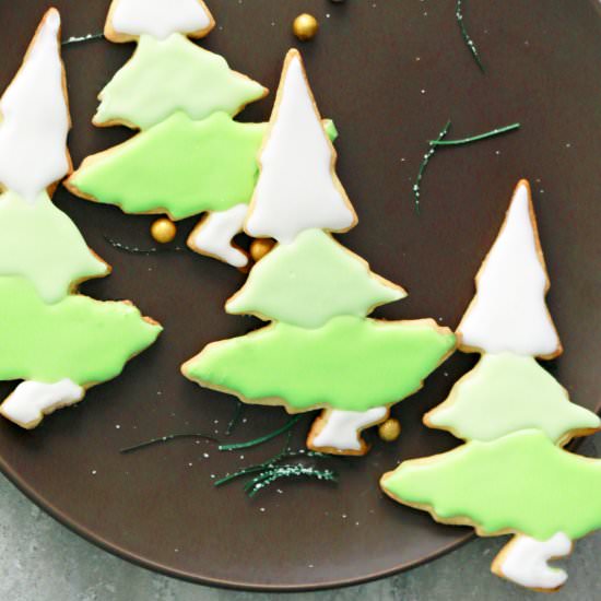 Christmas Tree Sugar Cookies