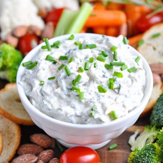 5-Ingredient Creamy Spinach Dip