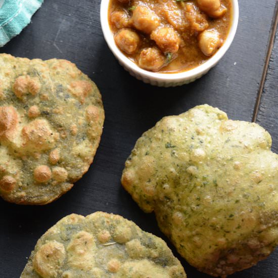 Spinach Poori