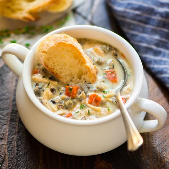 Creamy Chicken and Wild Rice Soup